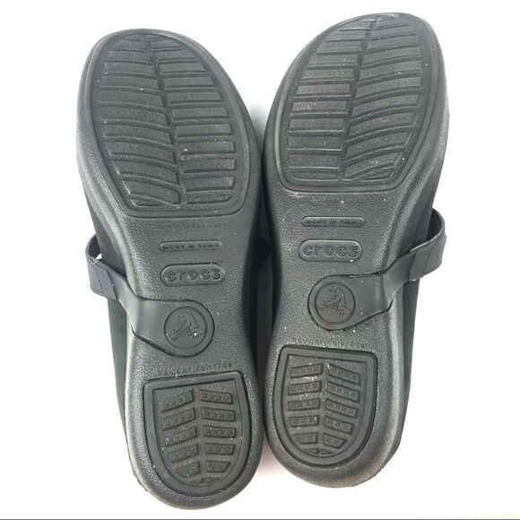 Crocs Patricia Leather Slip On Shoes Size 8W - Picture 10 of 10